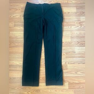 Polo Chino Stretch Black Pants Straight Fit Cotton Twill Mens  34x32